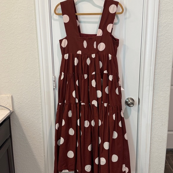 Anthropologie Maeve - Helena Square-Neck Babydoll Polkadot Dress - Picture 14 of 15
